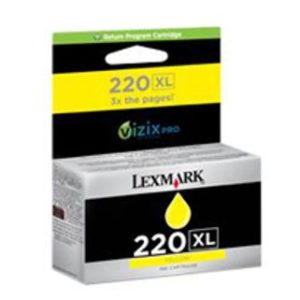 Genuine Lexmark 220XL Yellow Ink Cartridge High Yield
