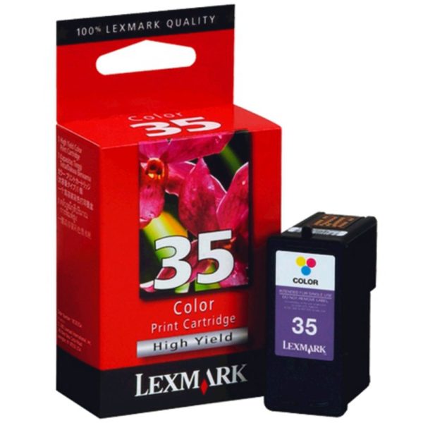 Genuine Lexmark No. 35 Colour Ink Cartridge High Yield 18C0035