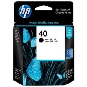 Genuine HP 40 Black Ink Cartridge