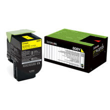 Genuine Lexmark CX310 CX410 CX510 808Y Yellow Toner Cartridge