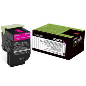 Genuine Lexmark CX510 808XM Magenta Toner Cartridge Extra HY