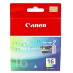 Genuine Canon BCI-16C Colour Ink Cartridge Twin Pack