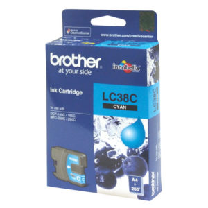 Genuine Brother LC-38 Cyan Ink Cartridge LC-38C