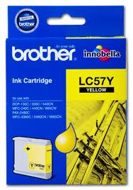 Genuine Brother LC-57 Yellow Ink Cartridge LC-57Y