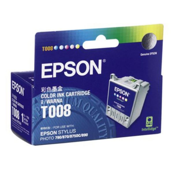 Genuine Epson T008 Colour Ink Cartridge