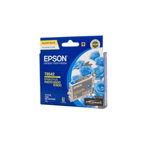 Genuine Epson T0542 Cyan Ink Cartridge