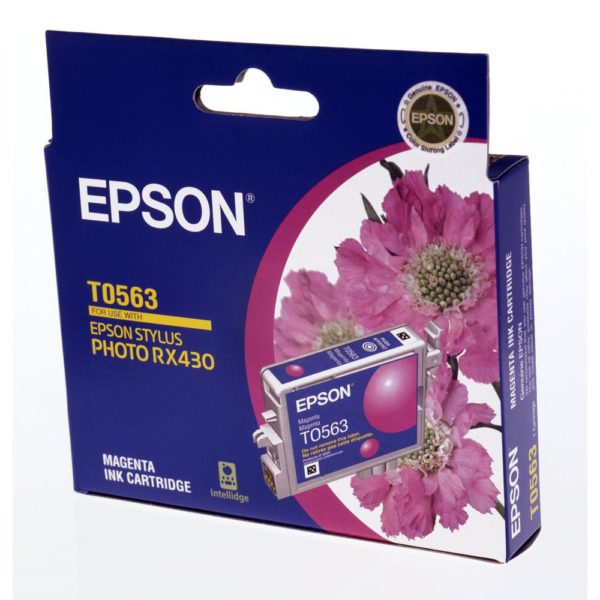 Genuine Epson T0563 Magenta Ink Cartridge