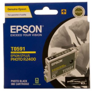 Genuine Epson T0591 Black Ink Cartridge