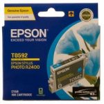 Genuine Epson T0592 Cyan Ink Cartridge