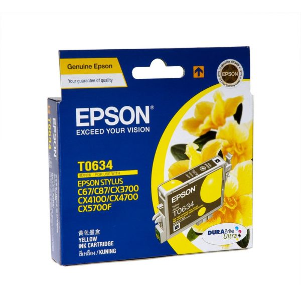 Genuine Epson T0634 Yellow Ink Cartridge