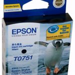 Genuine Epson T0751 Black Ink Cartridge