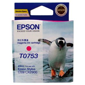 Genuine Epson T0753 Magenta Ink Cartridge