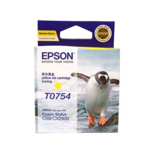 Genuine Epson T0754 Yellow Ink Cartridge