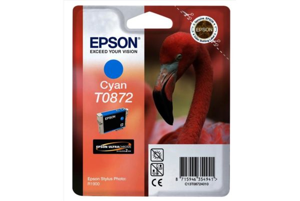 Genuine Epson T0872 Cyan Ink Cartridge