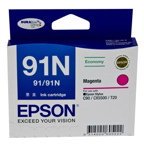 Genuine Epson T1073 91N Magenta Ink Cartridge