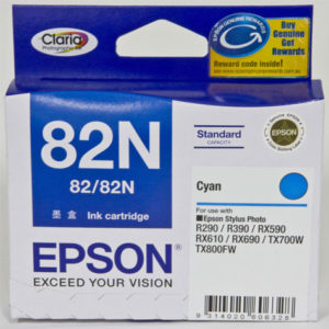 Genuine Epson T1122 82N Cyan Ink Cartridge