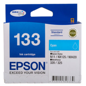 Genuine Epson T1332 133 Cyan Ink Cartridge Standard Yield