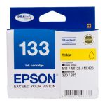 Genuine Epson T1334 133 Yellow Ink Cartridge Standard Yield