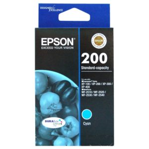 Genuine Epson 200 Cyan Ink Cartridge Standard Yield