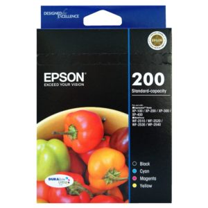 Genuine Epson 200 Ink Cartridge Value Pack Standard Yield