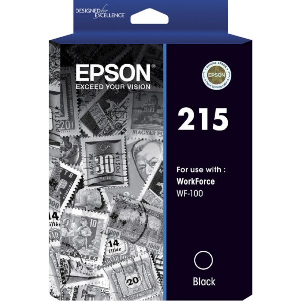 Genuine Epson 215 Black Ink Cartridge