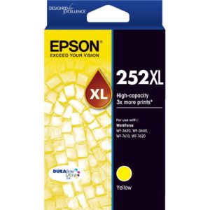 Genuine Epson 252XL Yellow Ink Cartridge High Yield