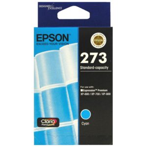 Genuine Epson 273 Cyan Ink Cartridge Standard Yield