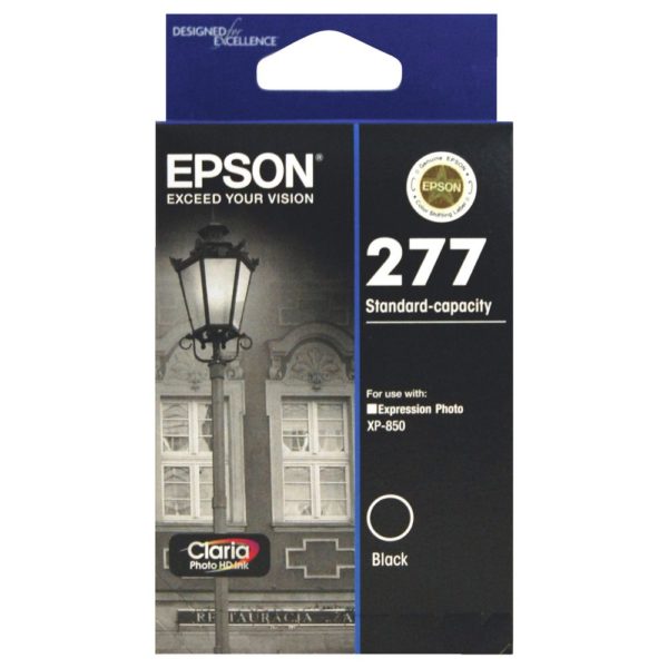 Genuine Epson 277 Black Ink Cartridge Standard Yield