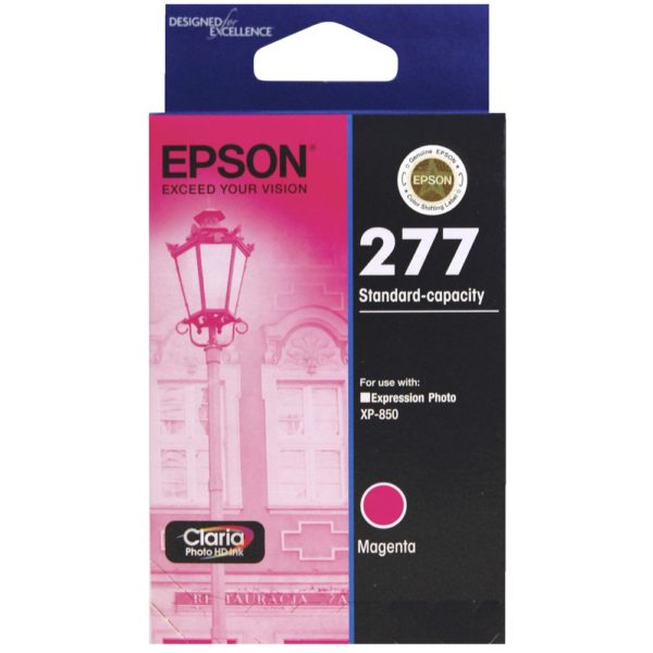Genuine Epson 277 Magenta Ink Cartridge Standard Yield
