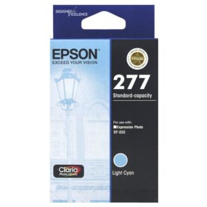 Genuine Epson 277 Light Cyan Ink Cartridge Standard Yield