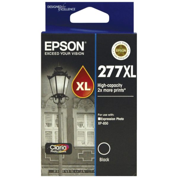Genuine Epson 277XL Black Ink Cartridge High Yield