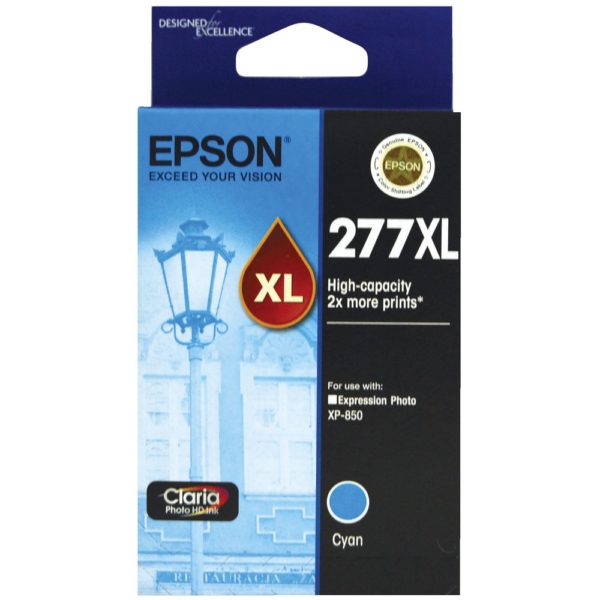 Genuine Epson 277XL Cyan Ink Cartridge High Yield