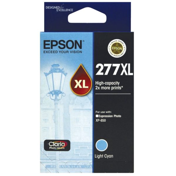 Genuine Epson 277XL Light Cyan Ink Cartridge High Yield