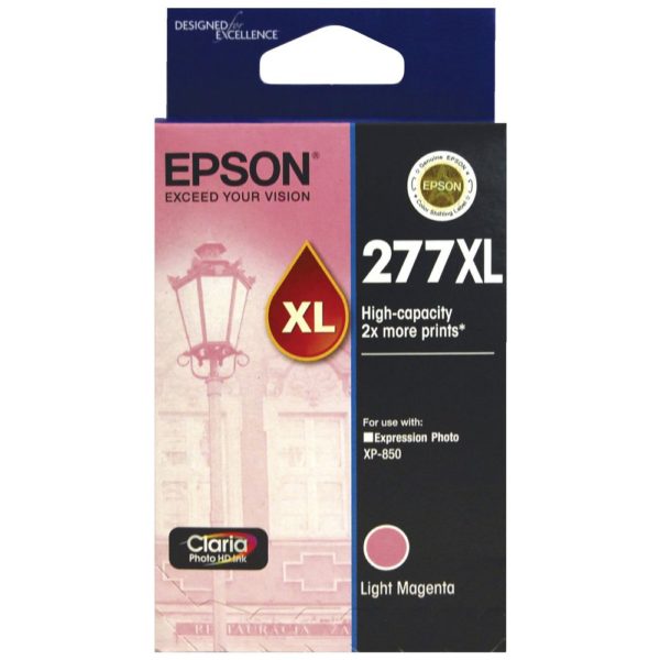 Genuine Epson 277XL Light Magenta Ink Cartridge High Yield