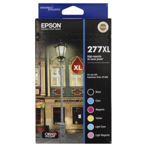 Genuine Epson 277XL High Yield 6 Pack Ink Cartridge Set
