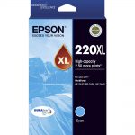 Genuine Epson 220XL Cyan Ink Cartridge High Yield