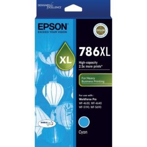 Genuine Epson 786XL Cyan Ink Cartridge High Yield