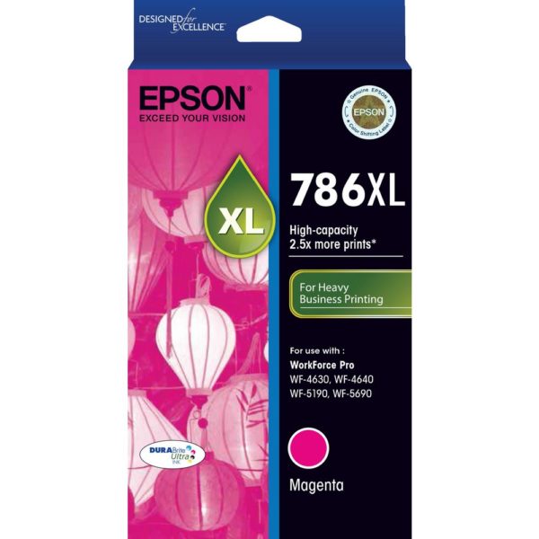 Genuine Epson 786XL Magenta Ink Cartridge High Yield
