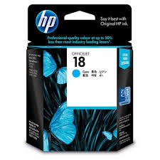 Genuine HP 18 Cyan Ink Cartridge C4937A