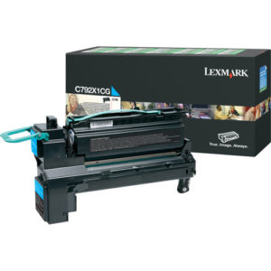 Genuine Lexmark C792 Cyan Toner Cartridge High Yield