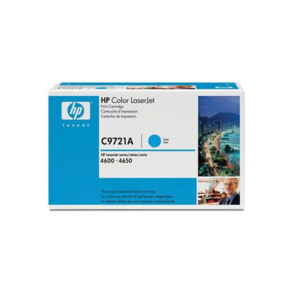 Genuine HP C9721A Cyan Toner Cartridge 641A