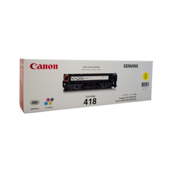 Genuine Canon CART-418Y Yellow Toner Cartridge