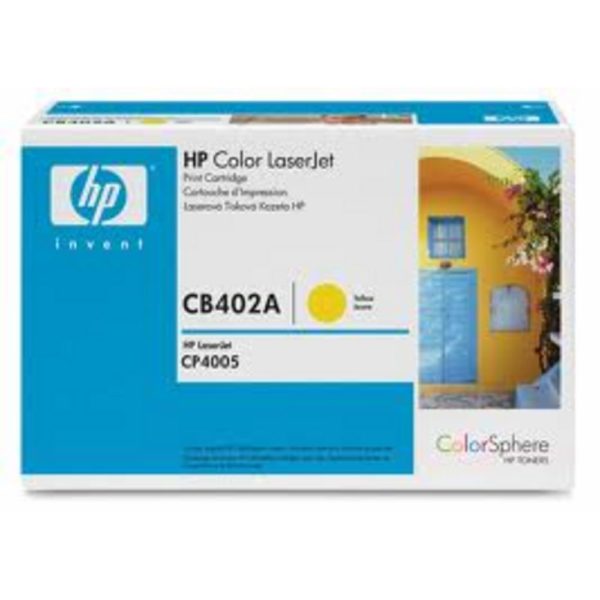 Genuine HP CB402A Yellow Toner Cartridge 642A