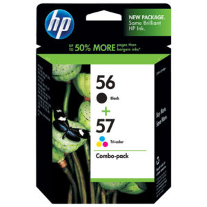 Genuine HP 56 & 57 Black & Colour Ink Cartridge Combo Pack