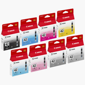8 Pack Genuine Canon CLI-42 Ink Cartridge Set