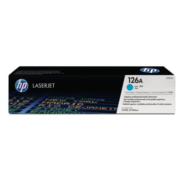 Genuine HP CE311A Cyan Toner Cartridge 126A
