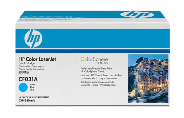Genuine HP CF031A Cyan Toner Cartridge 646A