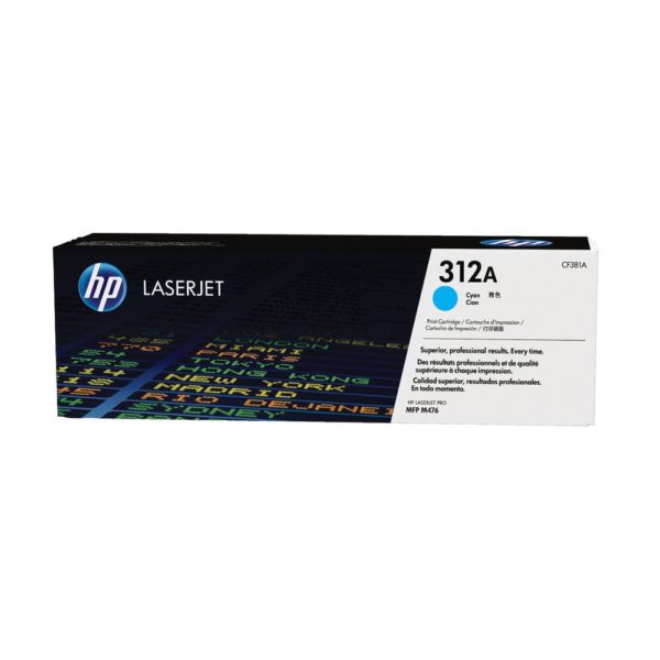 Genuine HP CF381A Cyan Toner Cartridge 312A