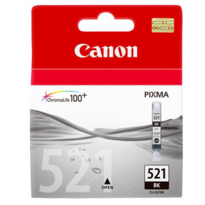 Genuine Canon CLI-521BK Black Ink Cartridge