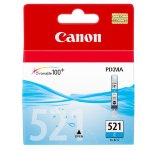 Genuine Canon CLI-521C Cyan Ink Cartridge